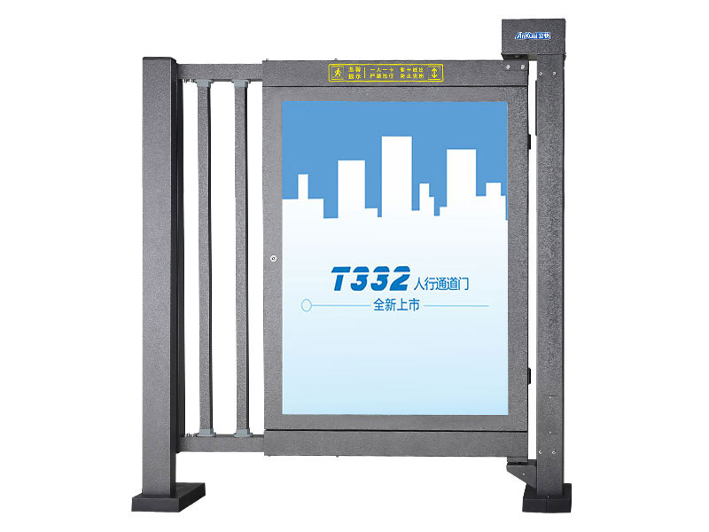 桂林T332D人行通道广告门-闭门器型